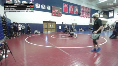 134 lbs Quarterfinal - Cualli Santizo, Villa Park High School vs Gavin Garcia, Rim Of The World High School