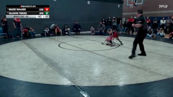 67 lbs 1st Place Match - Allison Tieken, Snake River Wrestling Club vs Mazie Walker, Clearwater Valley Wrestling Club