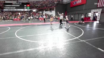 76 lbs Champ. Round 2 - Hayes Taylor, Lancaster Wrestling Club vs Landon Dorshorst, Askren Wrestling Academy