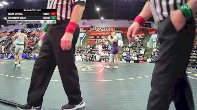 285 lbs Quarterfinals (8 Team) - Garrett Kain, Freeland HS vs Liam O`Neil, Fowlerville HS