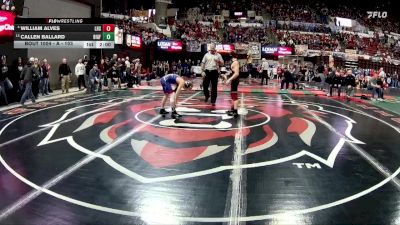 A - 103 lbs Champ. Round 1 - Callen Ballard, Bigfork vs William Alves, Lockwood (Billings)