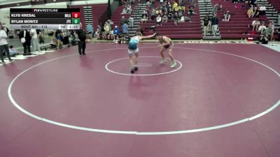 113 lbs Cons. Semis - Klyd Kresal, Mille Lacs vs Rylan Moritz, Jack Pine Savage