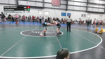 106 lbs Round 5 (6 Team) - Luke Bentley, BELIEVE TO ACHEIVE vs Hayden Archbell, GREAT BRIDGE WRESTLING CLUB
