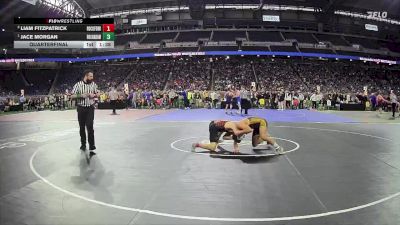 D1-138 lbs Quarterfinal - Jace Morgan, Rochester Adams vs Liam Fitzpatrick, Rockford HS