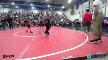 55 lbs Round Of 16 - Maisyn Malone, Bartlesville Wrestling Club vs Arianna Walters, IRONMEN Wrestling Club