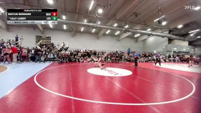 100 lbs Cons. Round 7 - Lilly Lundy, Lewis-Palmer vs Maylin Bernard, Roosevelt