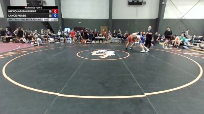 16U Boys FS - 215 lbs 5th Place Match - Nicholas Balbuena, CA vs Lance Pease, CA