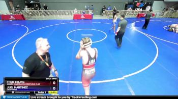 132 lbs Cons. Round 4 - Theo Ebling, Valley Silverbacks Wrestling Club vs Juel Martinez, California