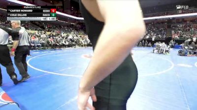 157 Class 4 lbs Cons. Round 3 - Cole Dillon, Francis Howell North vs Carter Howard, Neosho