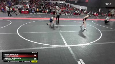 135 lbs Champ. Round 2 - Wade Proctor, Omro Youth Wrestling vs Griffin Andersen, Blue Demons-GET