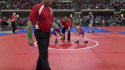 66 lbs Semifinal - Emerson Marsh, North Montana Wrestling Club vs Emily Kirkman, Heights Wrestling Club