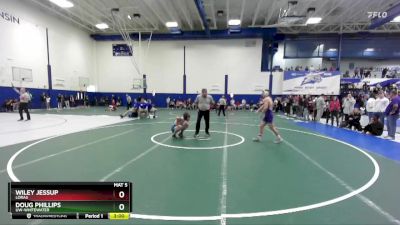 125 lbs Cons. Round 1 - Doug Phillips, UW-Whitewater vs Wiley Jessup, Loras