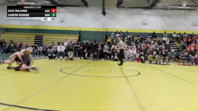 132 lbs Cons. Round 3 - Jack Williams, Marysville vs Carter Roeder, Monroeville