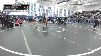 130 lbs Cons. Round 1 - Natalia Topete, Canyon (Anaheim) vs Audrey Molynuex, San Clemente