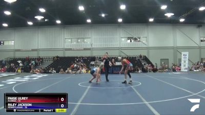 127 lbs Placement Matches (8 Team) - Paige Ulrey, Florida vs Riley Jackson, Pennsylvania