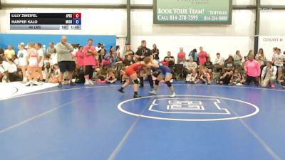 46 lbs Rr Rnd 3 - Lilly Zweifel, Apex (OH) Girls - W vs Harper Kalo, Michigan Wrestling Academy - W