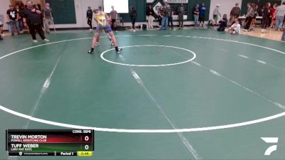 160 lbs Cons. Semi - Tuff Weber, LSRV Mat Rats vs Trevin Morton, Powell Wrestling Club