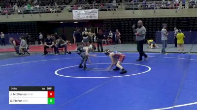 74 lbs Quarterfinal - Jeremy McKinney, Souderton, PA vs Gabriel Fisher, Jersey Shore, PA