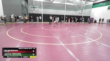 90 lbs Quarterfinal - Ian Henderson, SULLIVAN vs Lincoln Whitcome, Waverly Area Wrestling Club