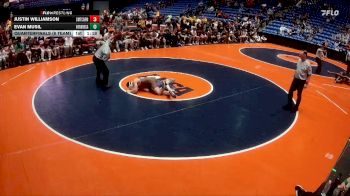 132 lbs Quarterfinals (8 Team) - Justin Williamson, Chicago (Mt. Carmel) vs Evan Musil, Rockton (Hononegah)