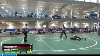 90 lbs Placement Matches (8 Team) - Zayd Muhammed, Columbus Desales vs Nathan Newman, St. Edward