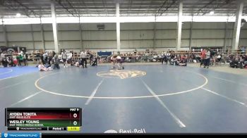 95 lbs Champ. Round 2 - Wesley Young, East Minico Middle School vs Ayden Tokita, East Idaho Elite
