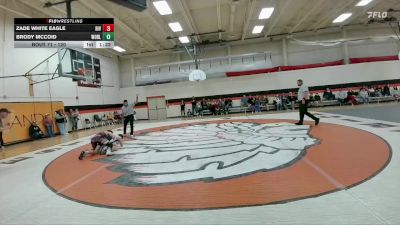 120 lbs Round 2 - Brody McCoid, Worland Middle School vs Zade White Eagle, Riverton Middle School