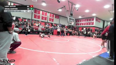 157 lbs Round Of 32 - Larry Butler, McLain vs Israel Sanford, Henryetta HS