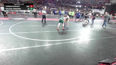 120 lbs Cons. Round 3 - Jordan Katelhut, Victory School Of Wrestling vs Michael Presteen, Shiocton
