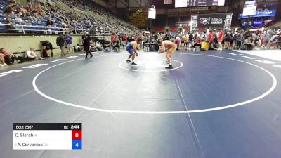 215 lbs Cons 32 #2 - Carson Slorah, IA vs Angel Cervantes, CA