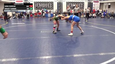 124 lbs 3rd Place - Anna Duncan, South Park vs Hailey Turner, Riverbend-VA