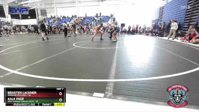 160 lbs Round 2 (4 Team) - Braxten Lackner, Missouri Outlaws vs Kale Page, East Kansas Eagles Gold