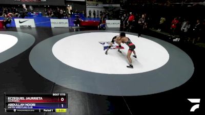 57 lbs Quarterfinal - Eczequiel Jaurrieta, California vs Abdullah Noori, United Wrestling Club