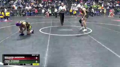 144 lbs Champ. Round 1 - Piper McGinnis, Cumberland Youth WC vs Benjamin Anderson, Sycamore WC