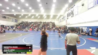 135 lbs Round 2 - Samantha Shang, Etiwanda vs Evelyn Lopez, Freight Train WC