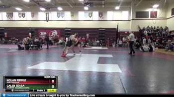 145 lbs Cons. Round 1 - Caleb Seaba, Clarion-Goldfield-Dows vs Nolan Riddle, Fort Madison