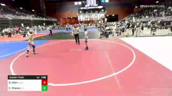 86 lbs Quarterfinal - Brody Allen, Glenrock WC vs Channing Phares, Billings WC