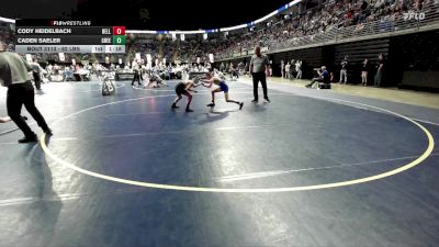 82 lbs Round Of 32 - Cody Heidelbach, Belle Vernon vs Caden Saeler, Greenville