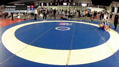 120 lbs 3rd Place Match - Elijah Ogle, Red Cobra Wrestling Academy vs Colin Bosak, Beat The Streets Chicago-Midway