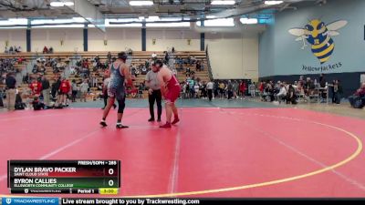 285 lbs Cons. Round 4 - Byron Callies, Ellsworth Community College vs Dylan Bravo Packer, Saint Cloud State