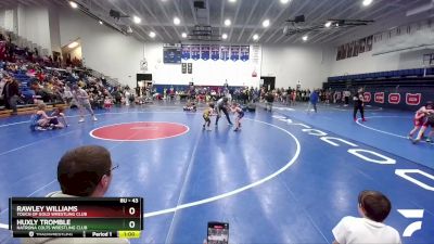 43 lbs Semifinal - Huxly Tromble, Natrona Colts Wrestling Club vs Rawley Williams, Touch Of Gold Wrestling Club
