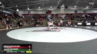 184 lbs Champ. Round 2 - Keegan Gehlhausen, Chadron State vs Hayden Ramaeker, Jamestown (N.D.)