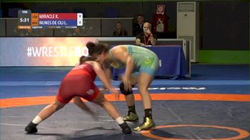 62 kg Kayla Miracle, USA vs Lais Nunes De Oliveira, BRA