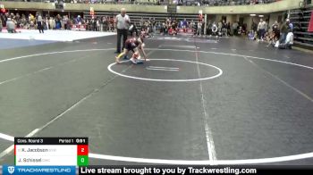 80 lbs Cons. Round 3 - Kai Jacobson, Sparta Youth Wrestling vs Jameson Schissel, Outlaw Wrestling Club