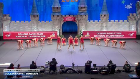 College of St. Benedict [2026 Open - Jazz Prelims] 2026 UCA & UDA College Cheerleading and Dance Team National Championship