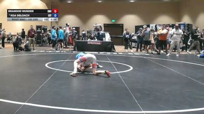 120 lbs Quarters - Brandon Wunder, Headhunters Wrestling Club vs Koa DeLoach, Sons Of Thunder