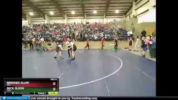 135 lbs Cons. Round 1 - Beck Olson, Lehi vs Brenner Allen, Roy