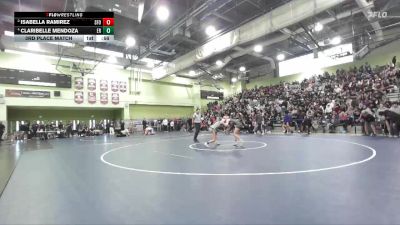 100 lbs 3rd Place Match - Isabella Ramirez, SAN FERNANDO vs Claribelle Mendoza, EAGLE ROCK