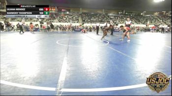 110 lbs Consi Of 4 - Liliana Mendez, NORTH DESOTO WRESTLING ACADEMY vs Harmony Thompson, Team Of Hard Knox