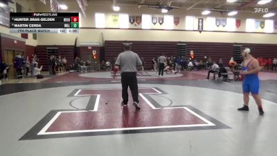 JV-37 lbs 7th Place Match - Hunter Jirak-Selden, Decorah vs Martin Cerda, Williamsburg
